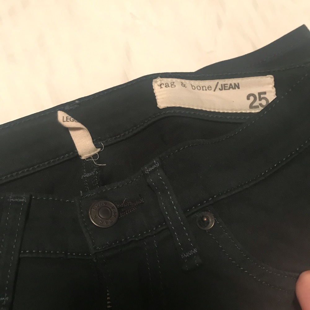Rag & Bone legging Jean in pine green 25 - Picture 2 of 3